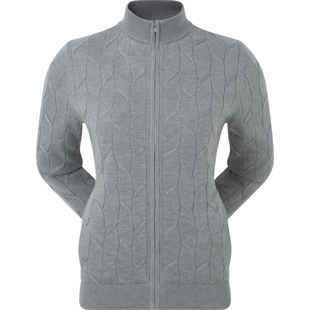 Footjoy Full-Zip Lined Pover Dame Cardigan - Grey - Str. L