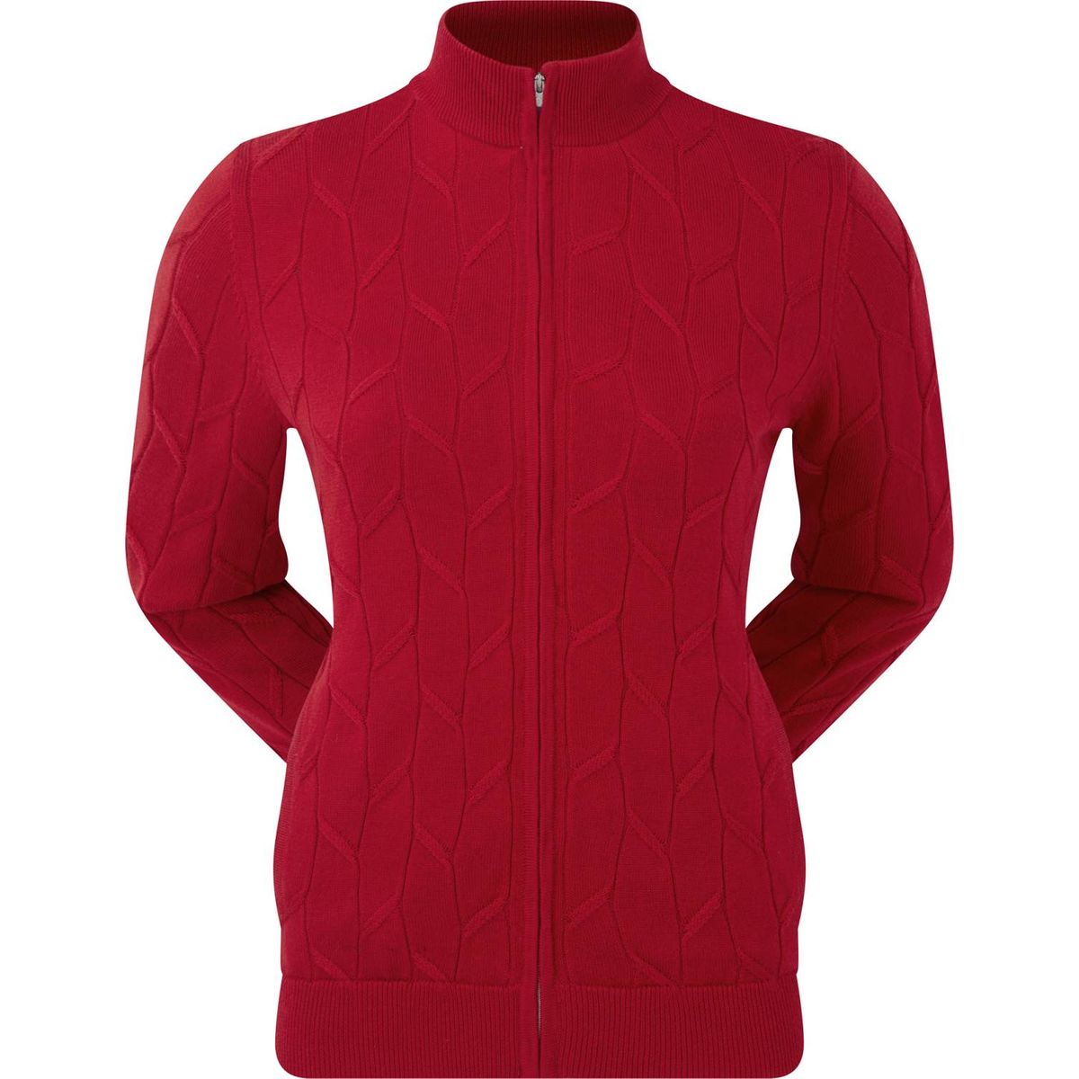 Footjoy Full-Zip Lined Pover Dame Cardigan - Red - Str. XL