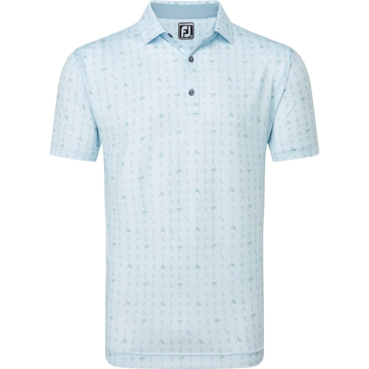 Footjoy The 19th Hole Herre Poloshirt - Mist - Str. L