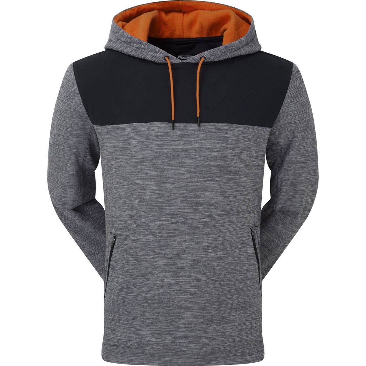 Footjoy Thermal Hoodie Charcoal Spacedye Herre Pullover - Cha - Str. M