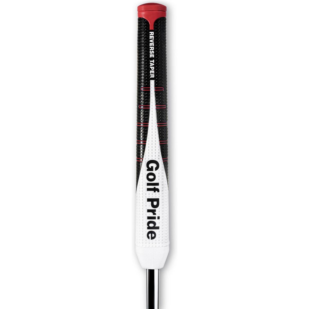 Golf Pride Reverse Taper Round Putte grip - Black/White/Red - Str. Medium