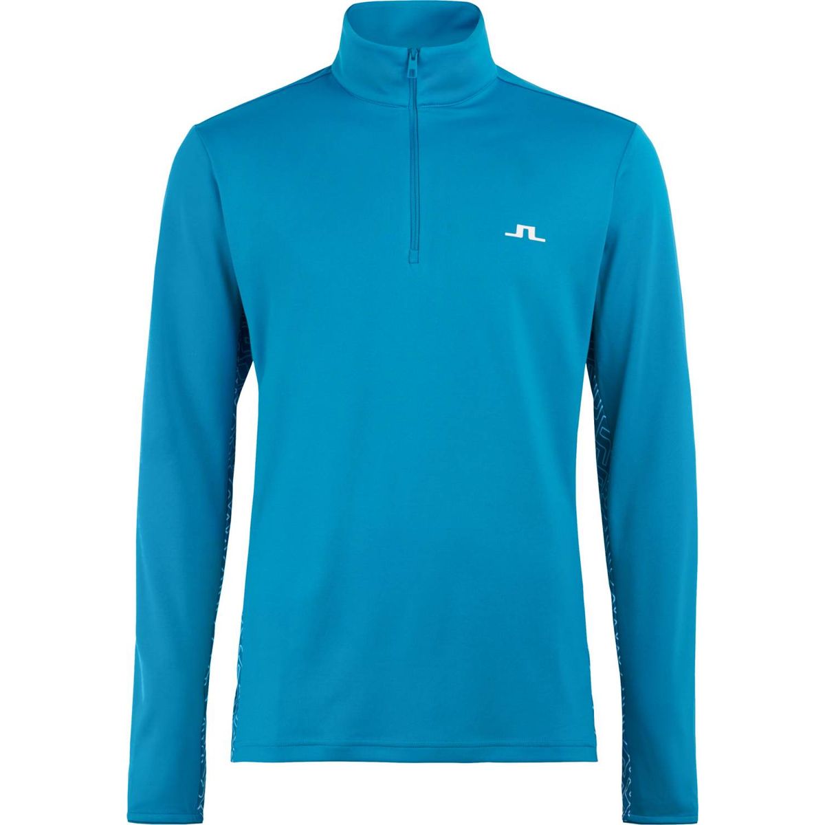 J. Lindeberg Emanuel Golf Herre Pullover - Enamel Blue Bridge Monogram - Str. XL