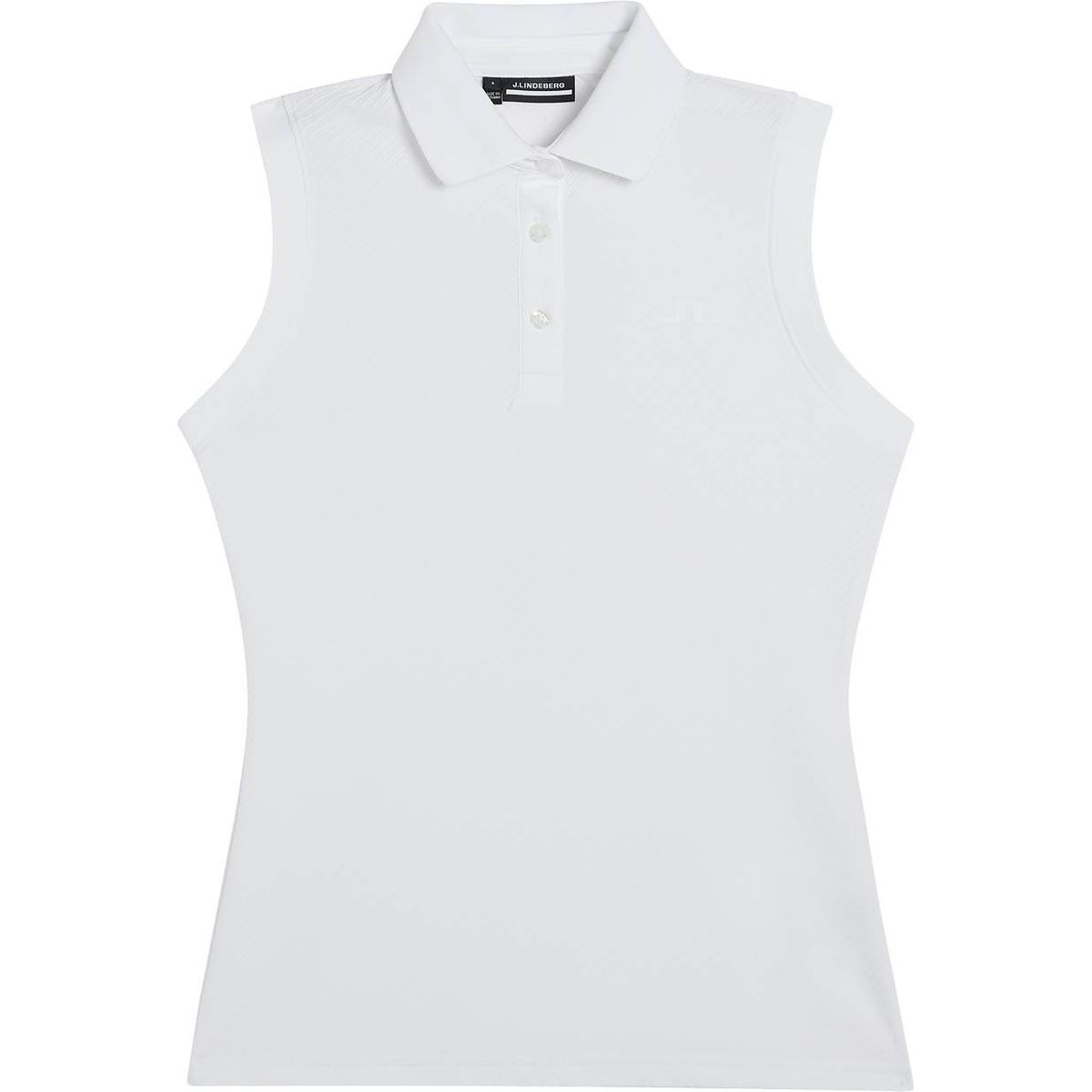 J. Lindeberg Lale Dame Poloshirt Uden Ærmer - White - Str. XL