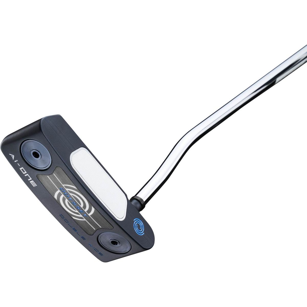 Odyssey Ai-One Double Wide DB Double Bend Neck Putter - Blå - Venstre - Str. 34" - Odyssey Ai-ONE (2023) Midsize Hvid/Blå