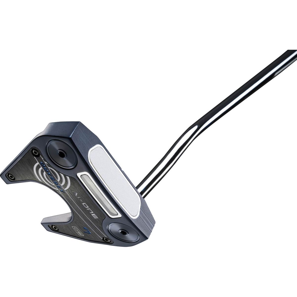 Odyssey Ai-One Seven DB Double Bend Neck Putter - Blå - Højre - Str. 33" - Odyssey Ai-ONE (2023) Midsize Hvid/Blå