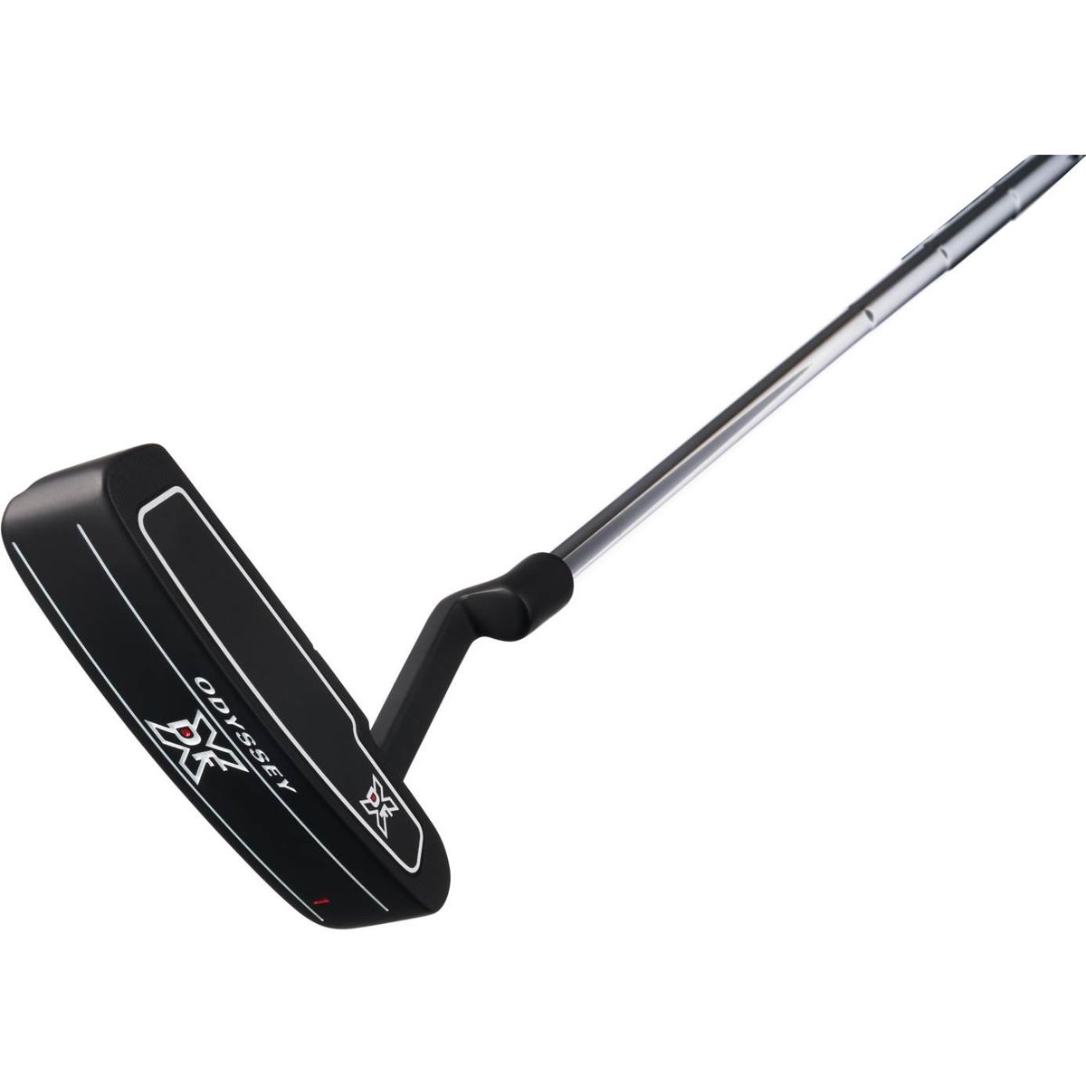 Odyssey DFX 1 Plumber Neck Putter - Sort - Venstre - Str. 35" - Odyssey Pistol (2022) Midsize Sølv/Sort