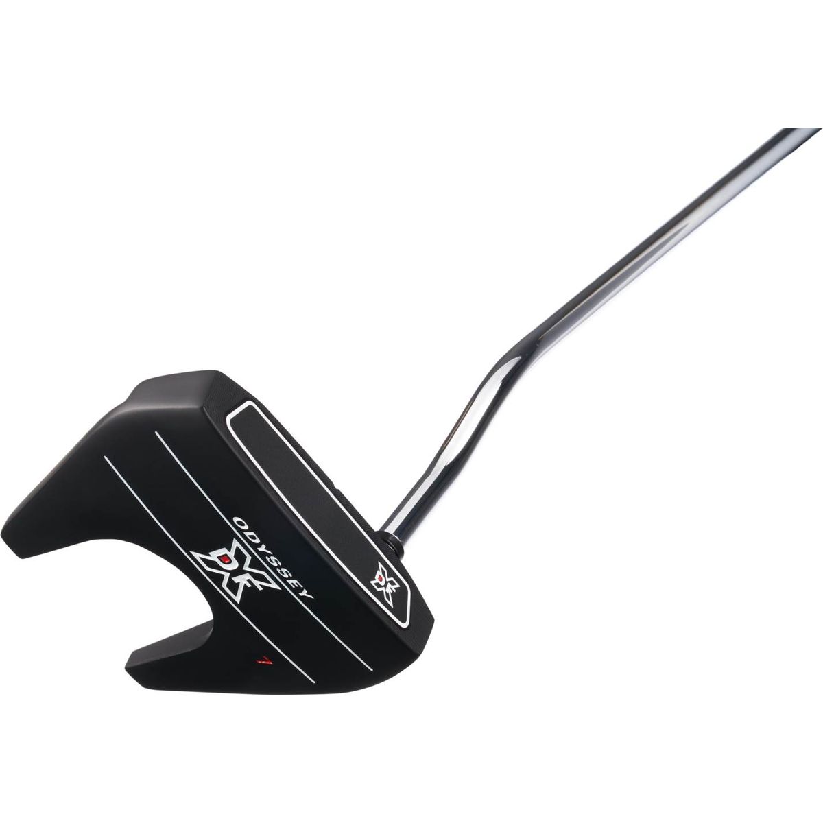 Odyssey DFX 7 Double Bend Neck Putter - Sort - Venstre - Str. 33" - Odyssey Pistol (2022) Midsize Sølv/Sort