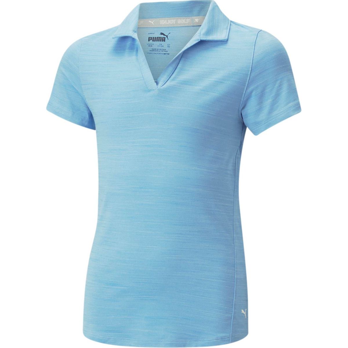 Puma Cloudspun Coast Pige Poloshirt - Day Dream Heather - Str. 164 cm