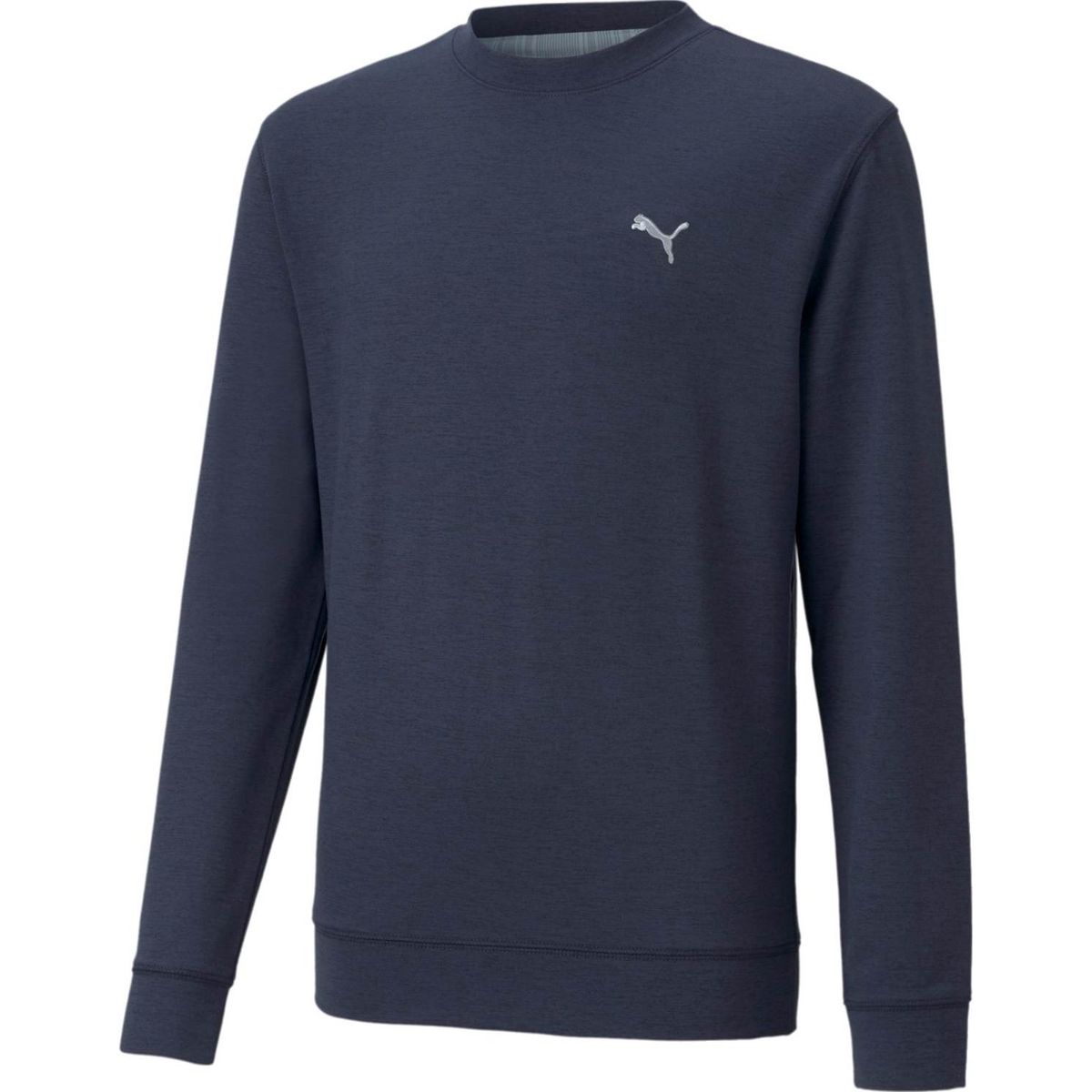 Puma Cloudspun Crewneck Drenge Pullover - Navy Blazer Heather - Str. 140 cm