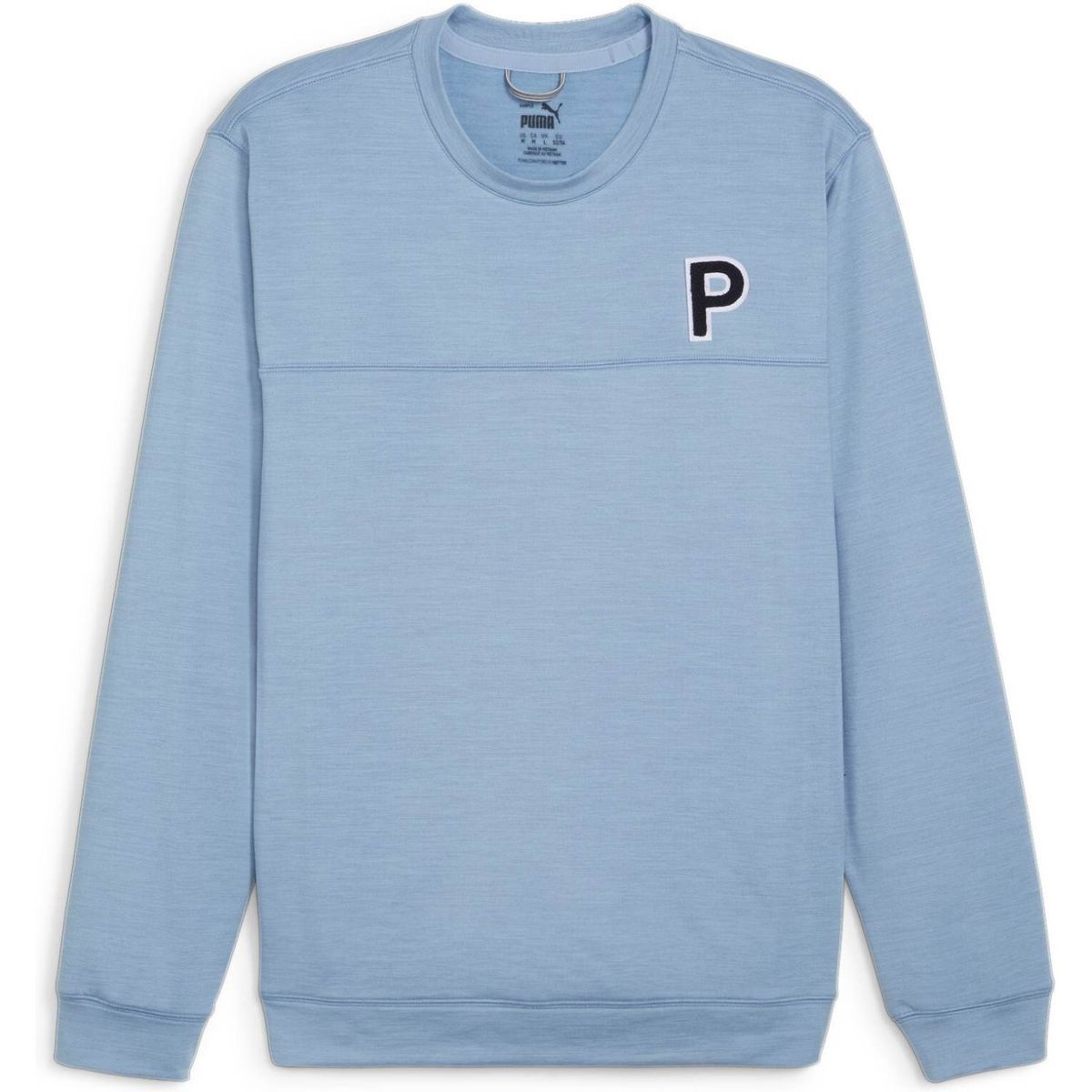 Puma Cloudspun Patch (2024) Herre Pullover - Zen Blue Heather - Str. XXL