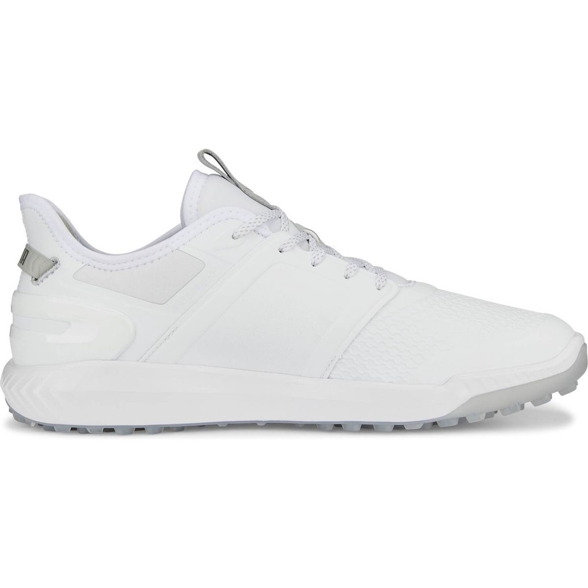 Puma Ignite Elevate Vandtætte Herre Golfsko Uden Spikes - Puma White/Puma Silver - Str. 43 Normal