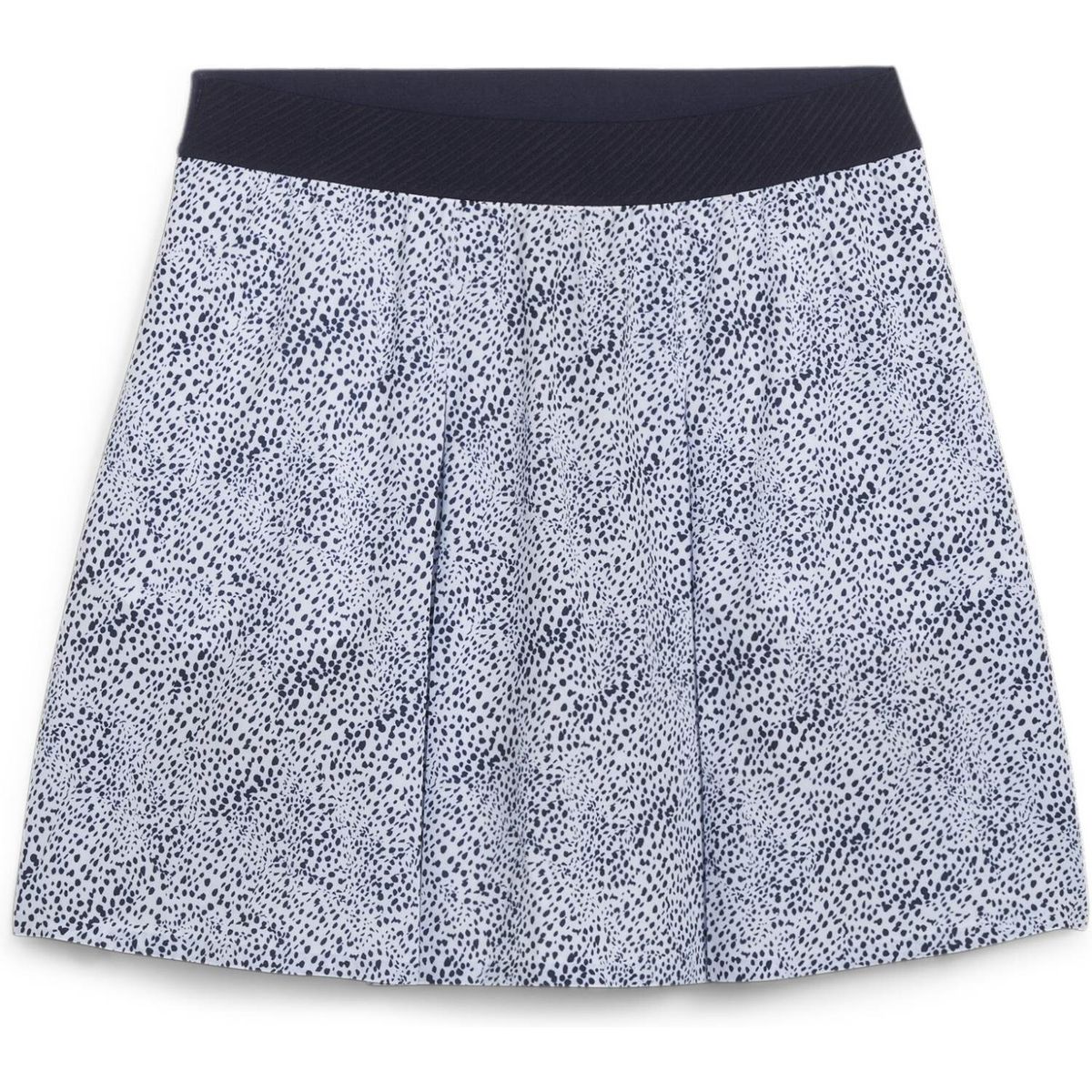 Puma Pleated Microdot Skirt (2024) Dame Nederdel - White Glow/Deep Navy - Str. XS / Normal