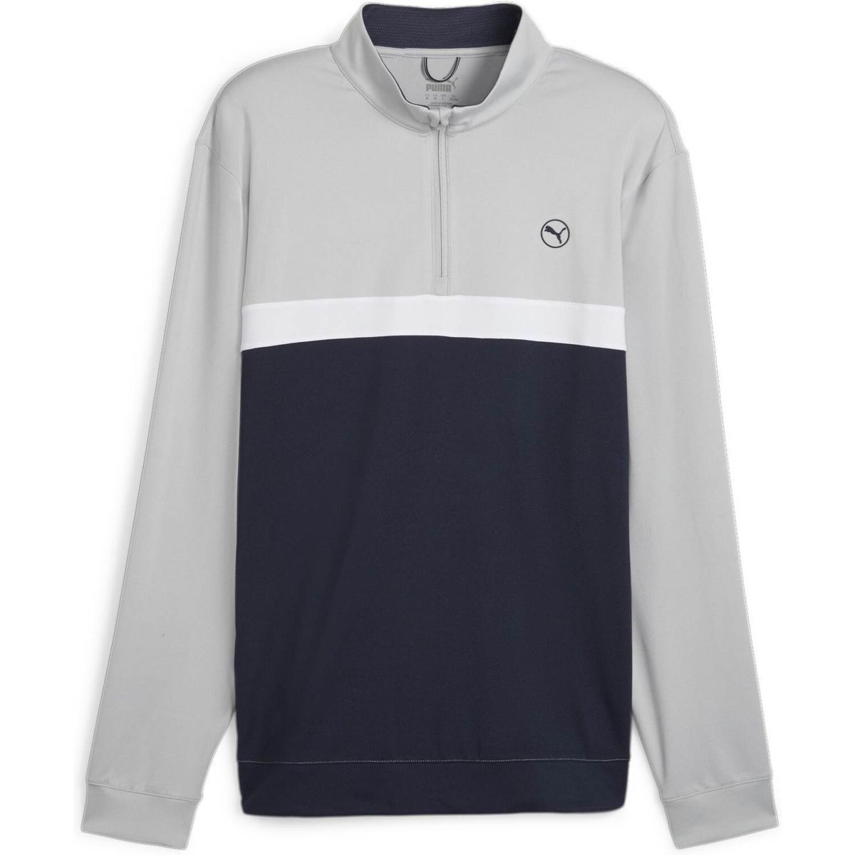 Puma Pure Colorblock (2024) Herre Pullover - Ash Gray/Deep Navy - Str. M