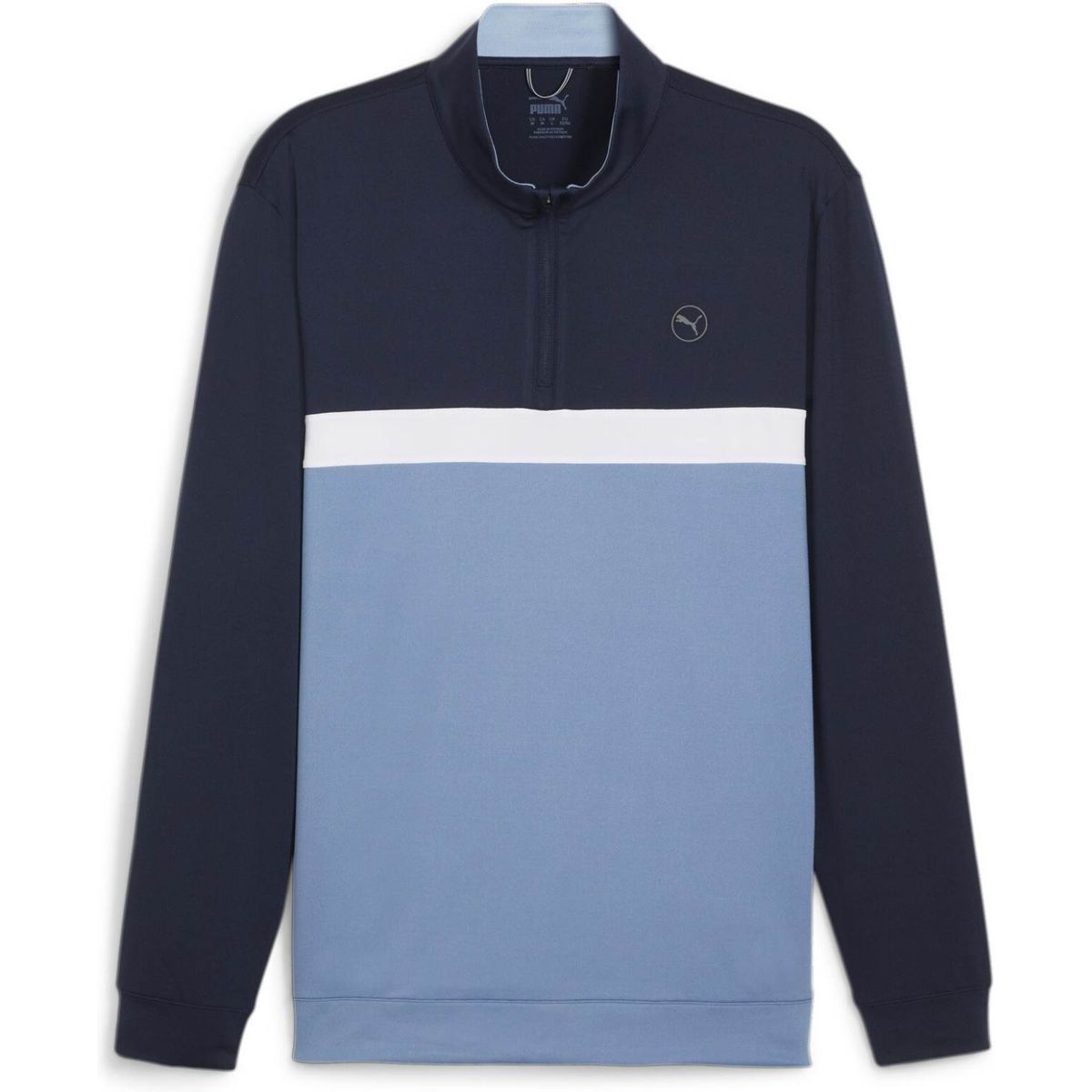 Puma Pure Colorblock (2024) Herre Pullover - Deep Navy/Zen Blue - Str. XS