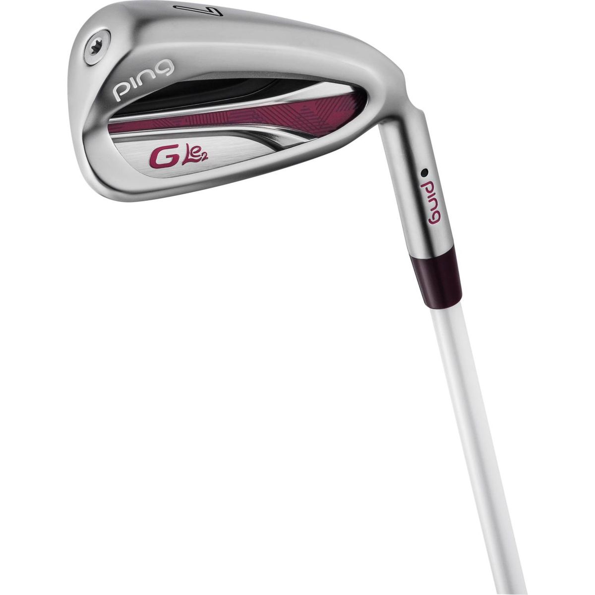 Ping G Le2 Dame Jernsæt - Chrome - Højre - 7-9, PW, SW - Ping ULT Dame Ultra Lite Grafit