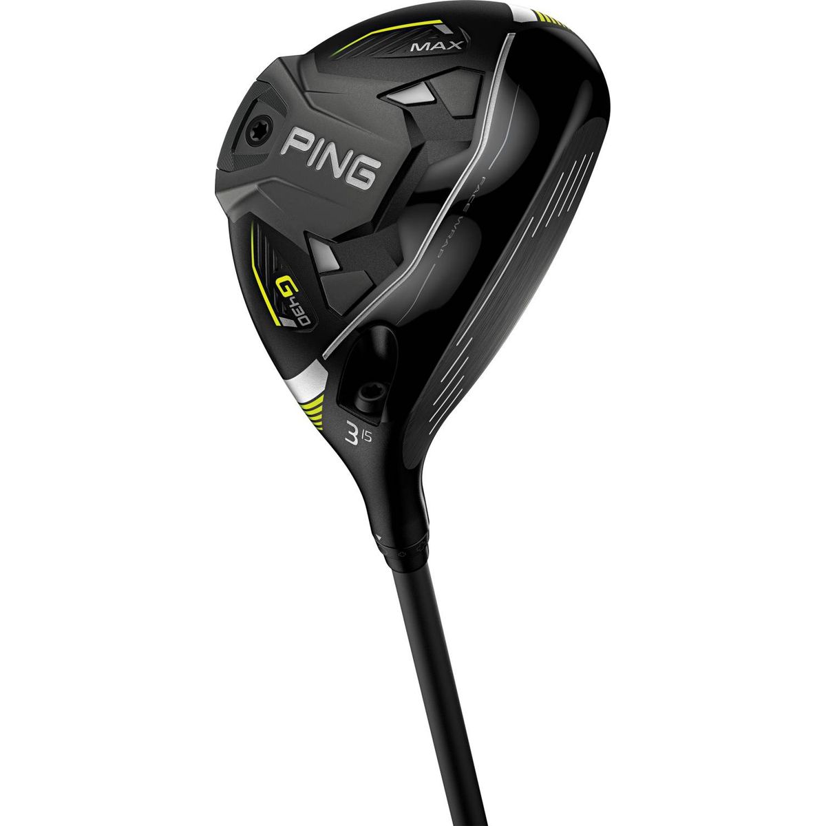 Ping G430 Max Herre Fairwaykølle - Sort - Højre - 15.0° (3 Kølle) - Mitsubishi Chemical Kai´li White 70 Stiff Grafit