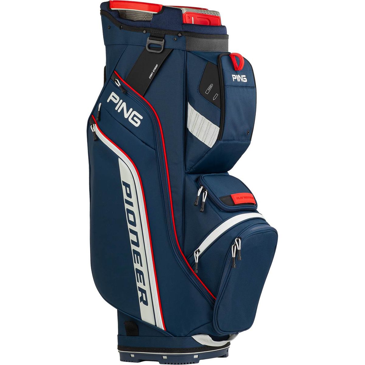 Ping Pioneer Vognbag - Navy/Platinum/Red