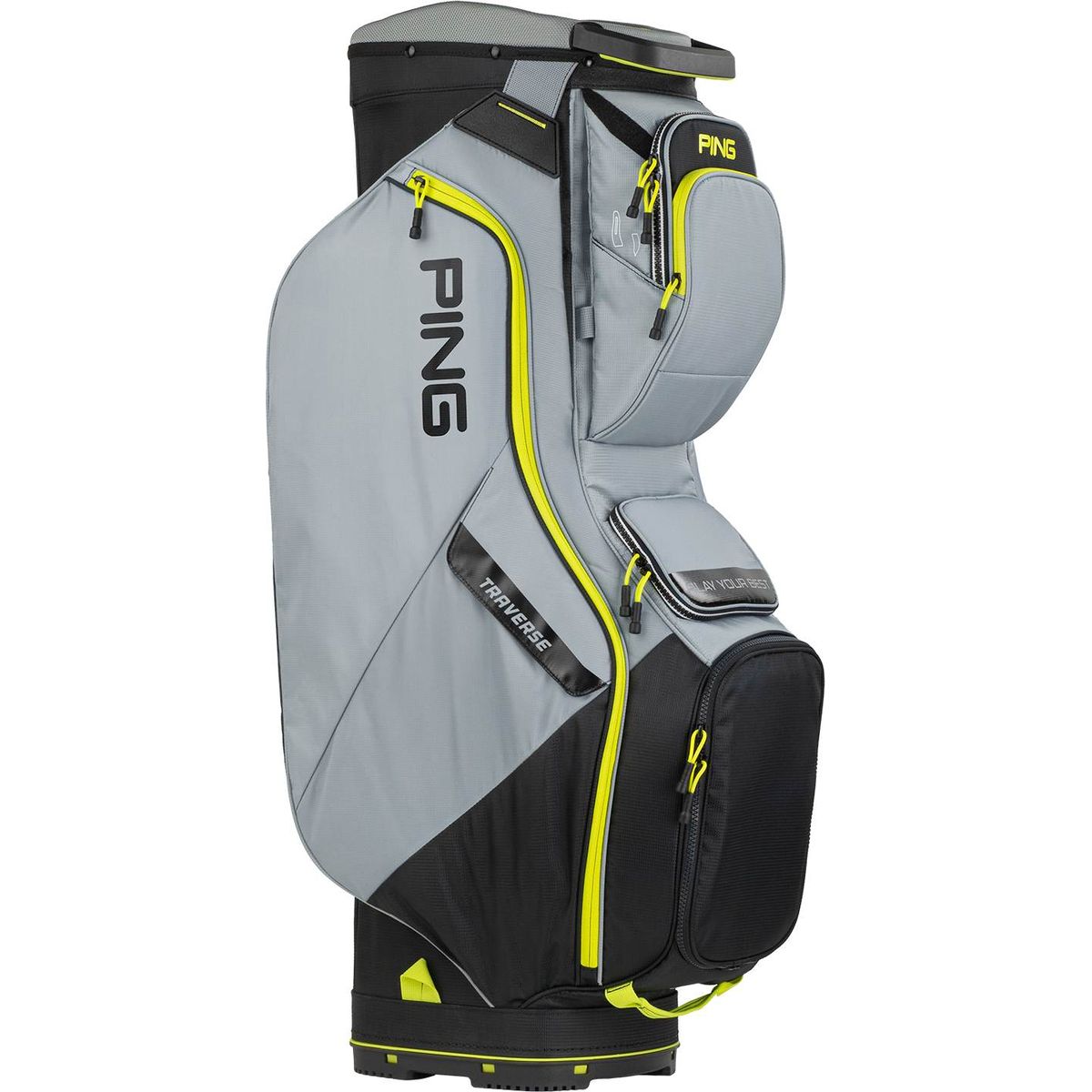 Ping Traverse Vognbag - Black/Iron/Neon Yellow