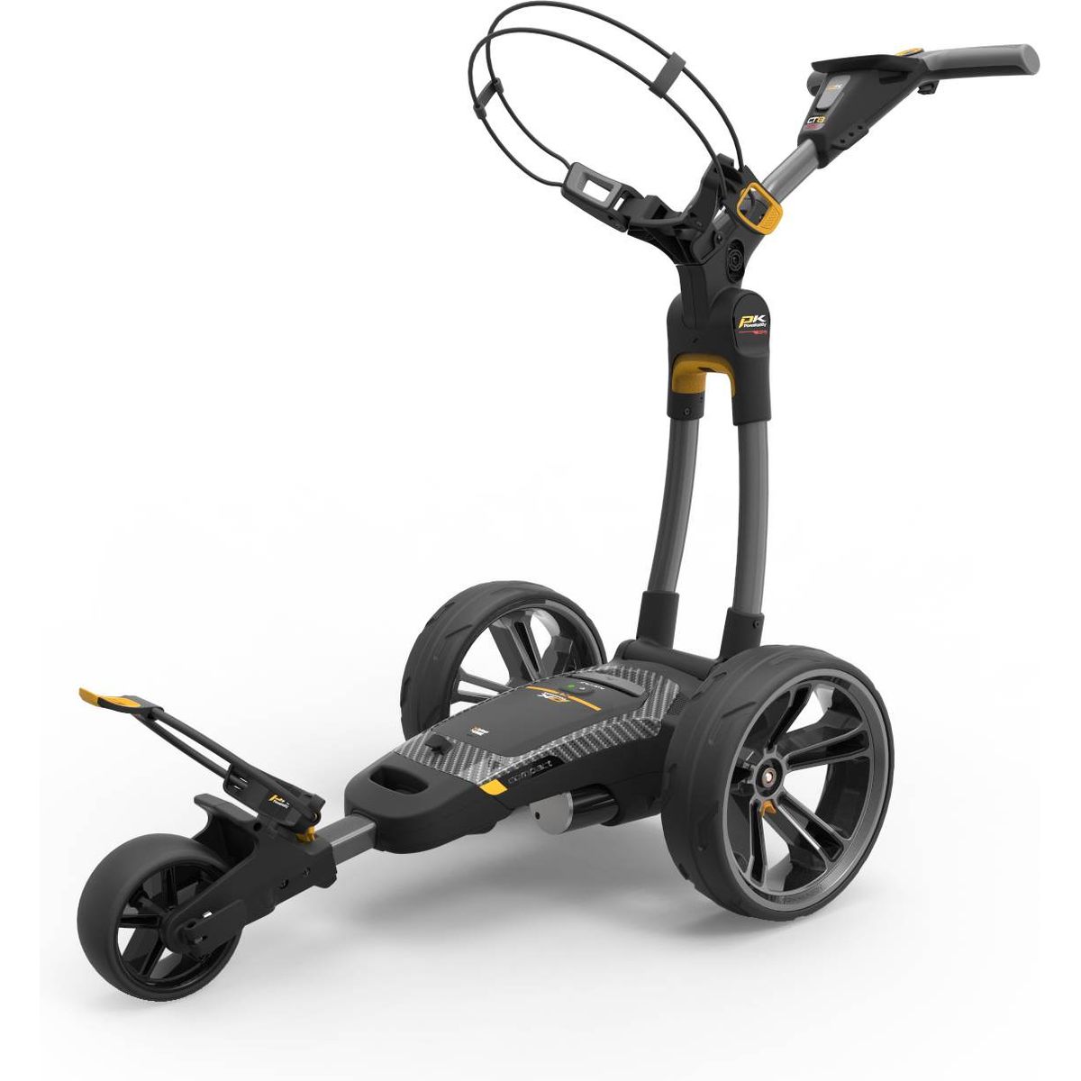 PowaKaddy CT8 GPS Elektrisk golfvogn - Gun Metal - 260Wh, 29.6V (36 Huller)