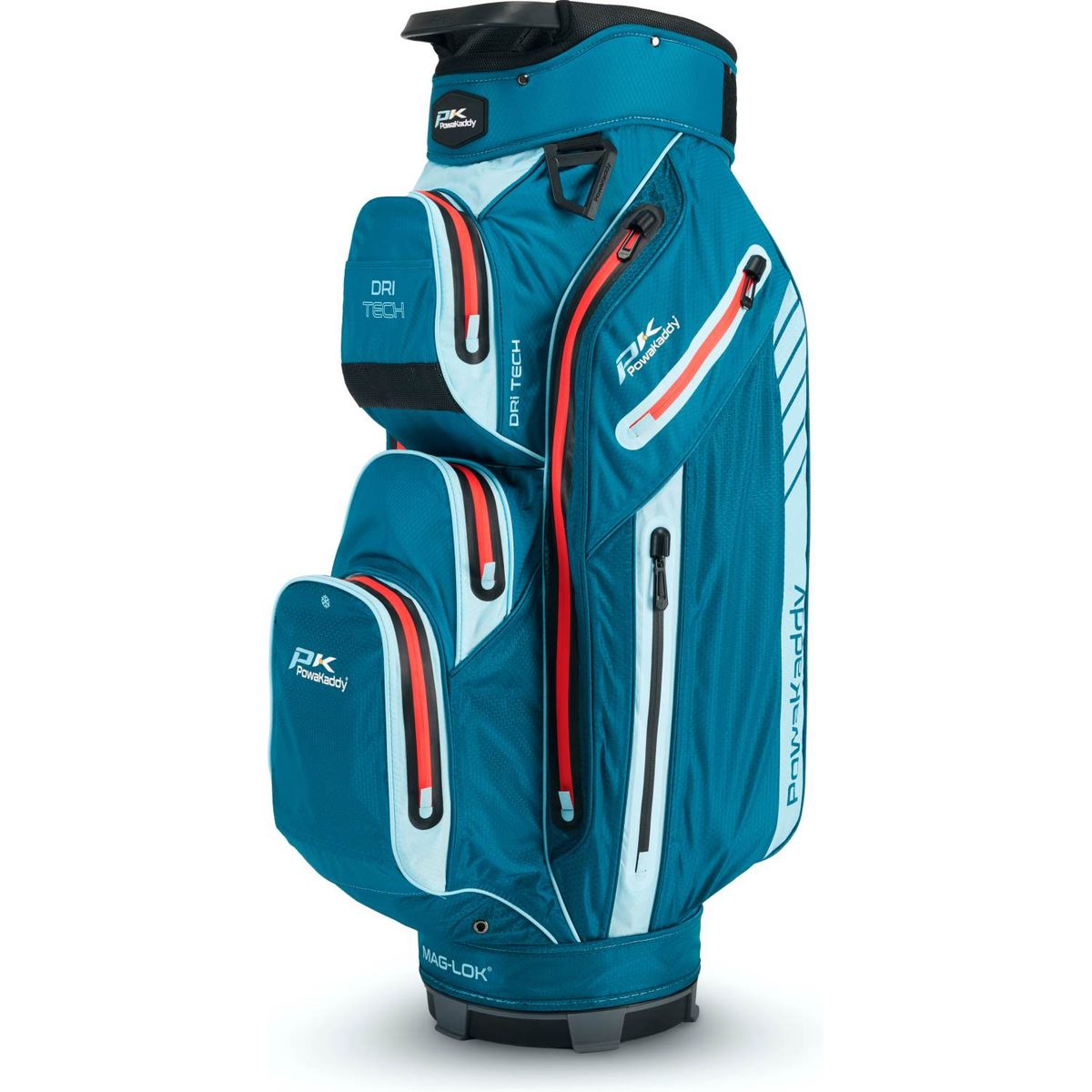 PowaKaddy Dri Tech MagLock Vandtæt Vognbag - Blue/Baby Blue/Red