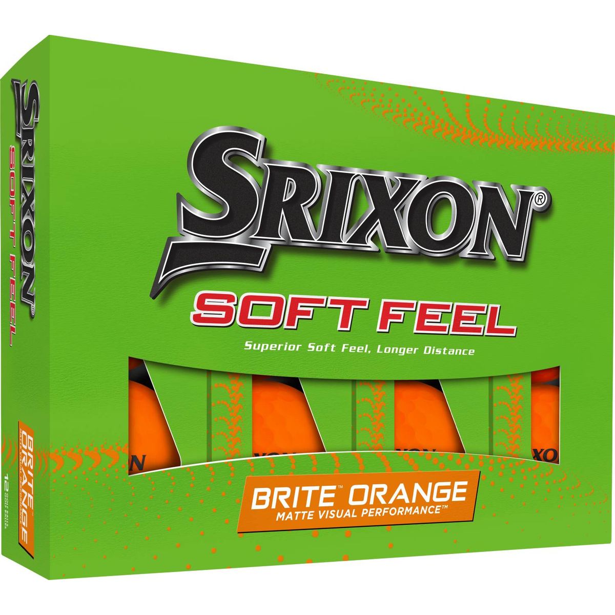 Srixon Soft Feel Golfbolde - Brite Orange