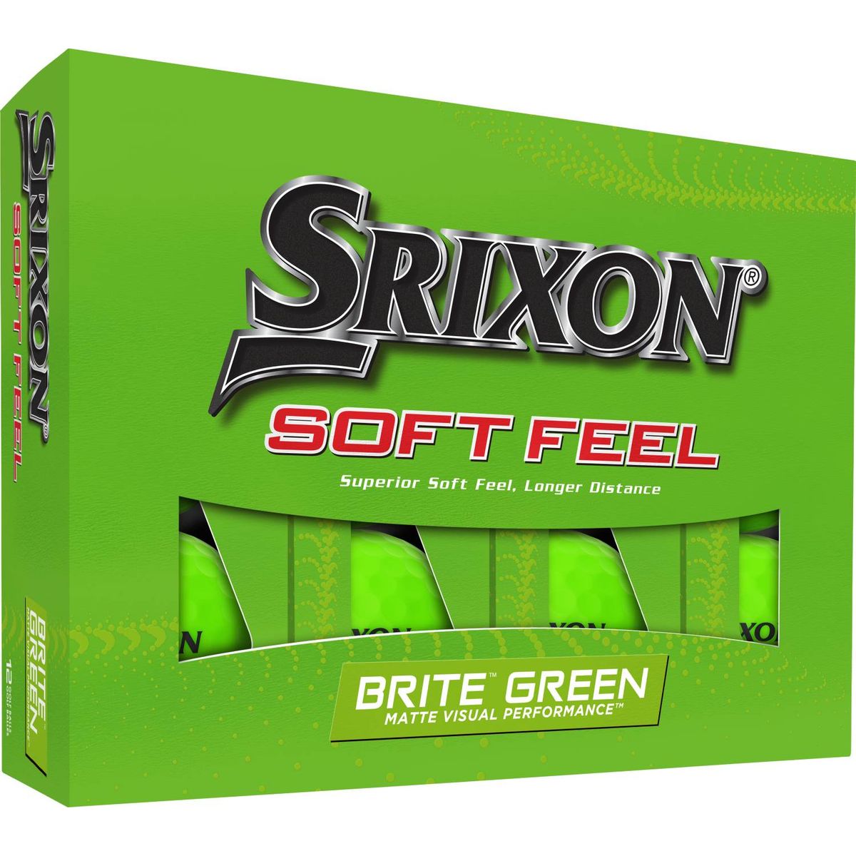 Srixon Soft Feel Golfbolde - Brite Grøn