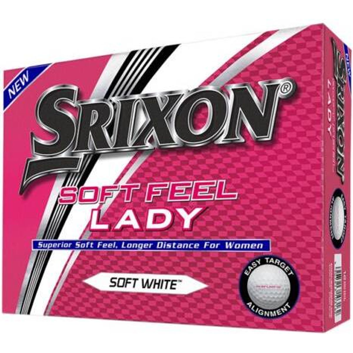 Srixon Softfeel Dame Logobolde - Hvid