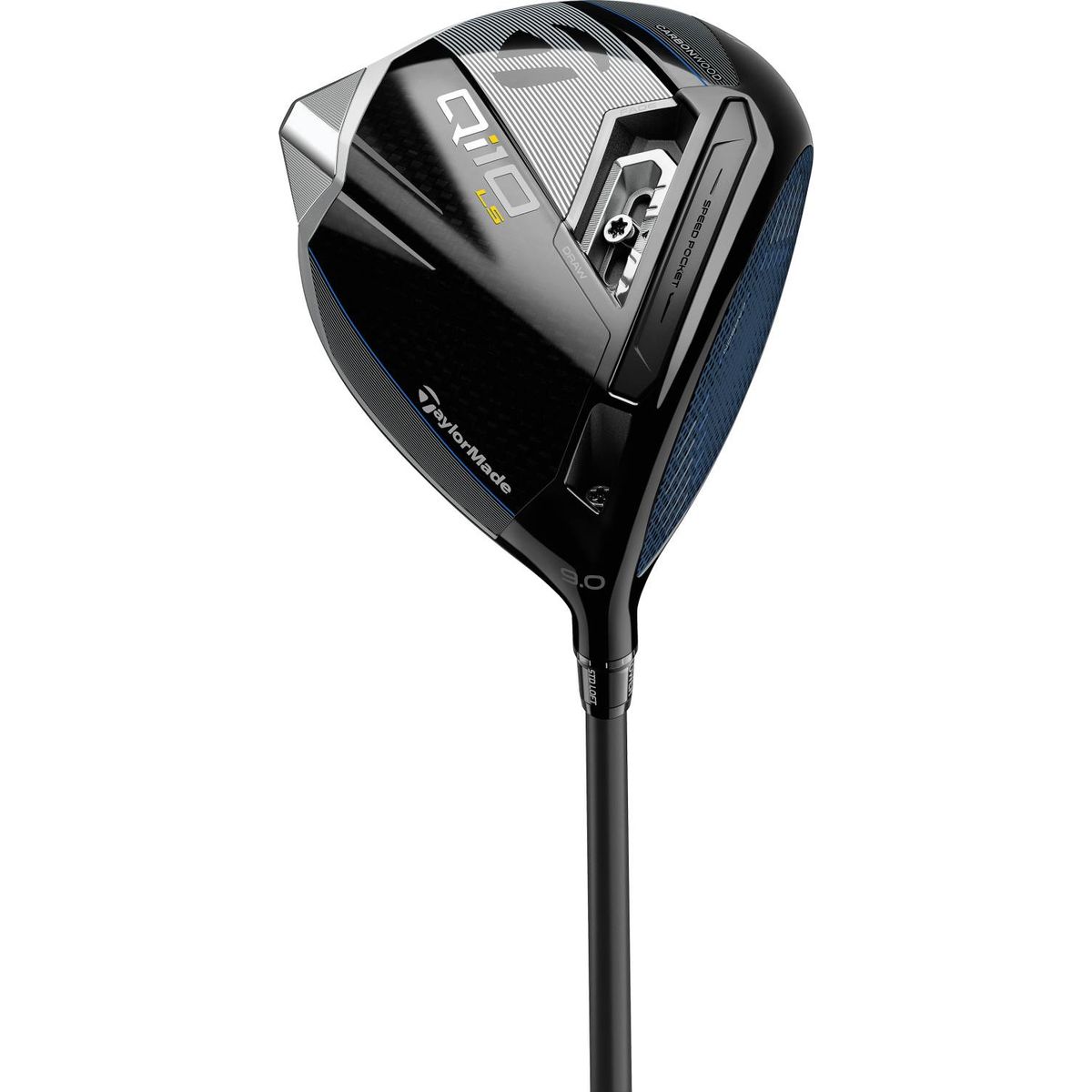 Taylormade Qi10 LS Herre Driver - Sort/Blå - Højre - 9.0° - Mitsubishi Chemical Tensei AV Limited Blue 65 Stiff Grafit