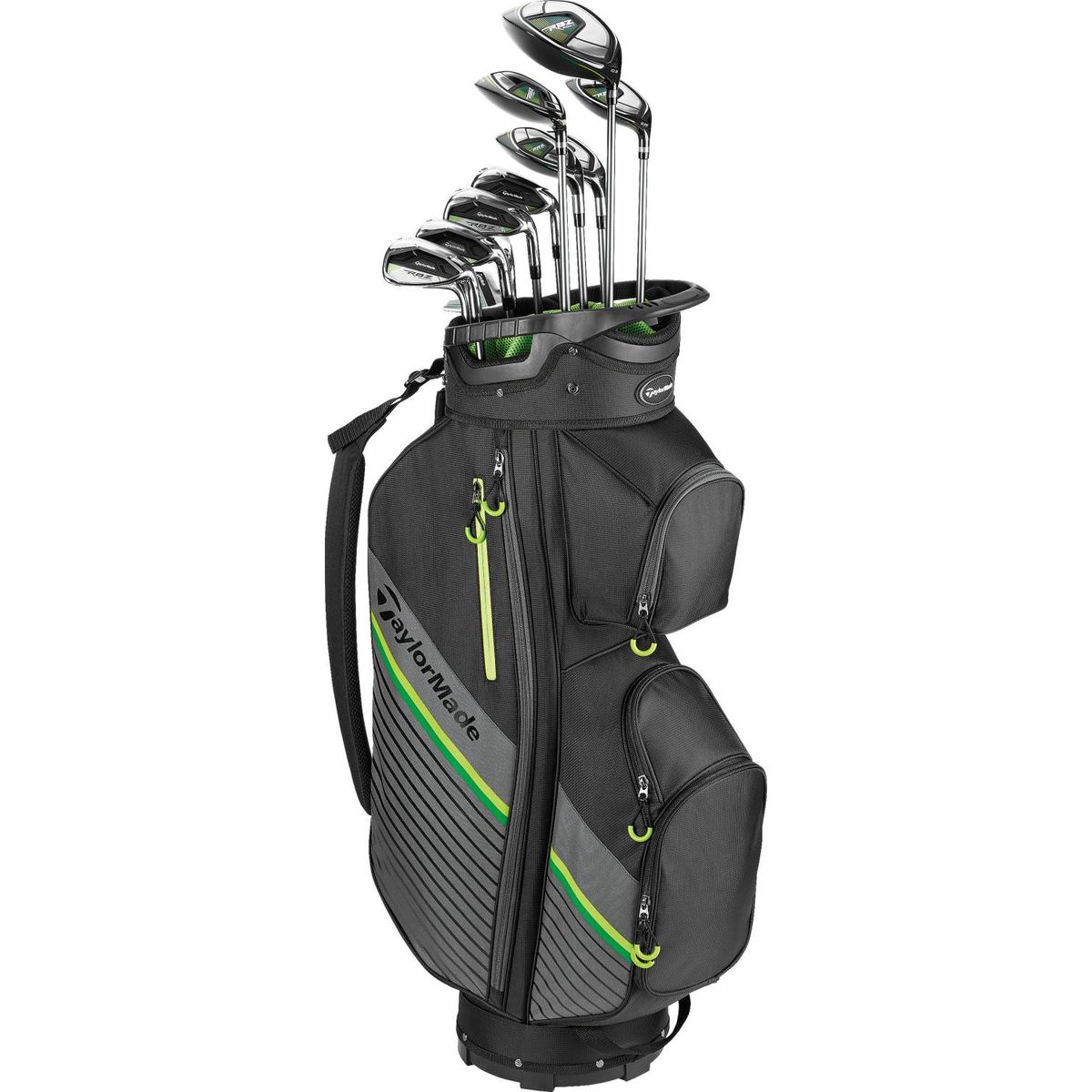 Taylormade RBZ SpeedLite Herre Golfsæt - Black/Green - Højre - DR, 3FW, 5FW, 4HY, 5HY, 6-9, PW, SW, PUTTER - Taylormade RBZ SpeedLite Regular Stål