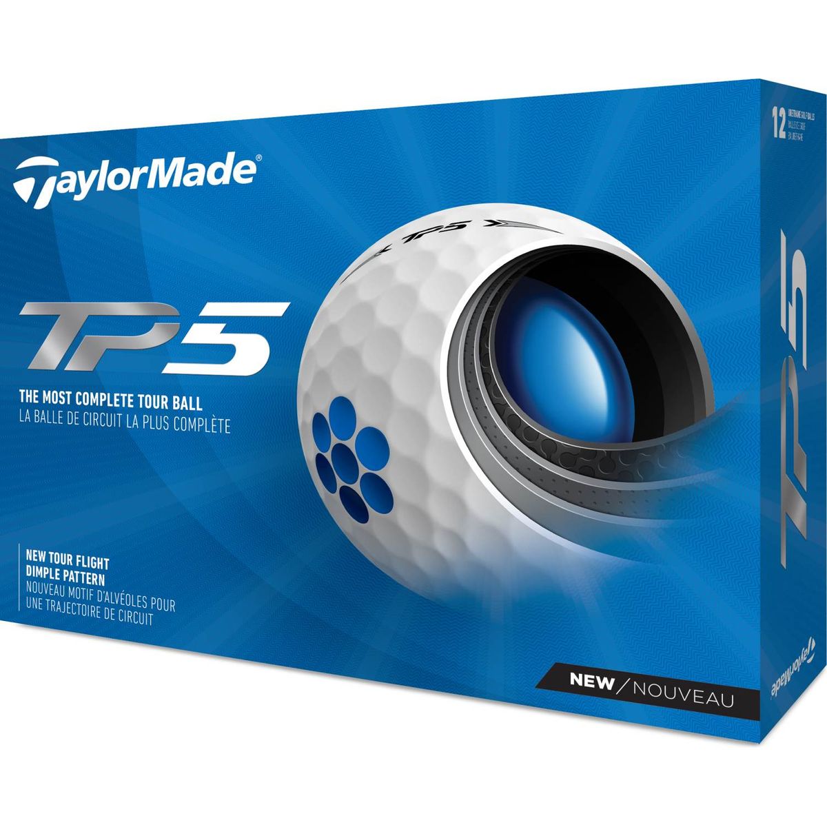 Taylormade TP5 (2021) Logobolde - Hvid