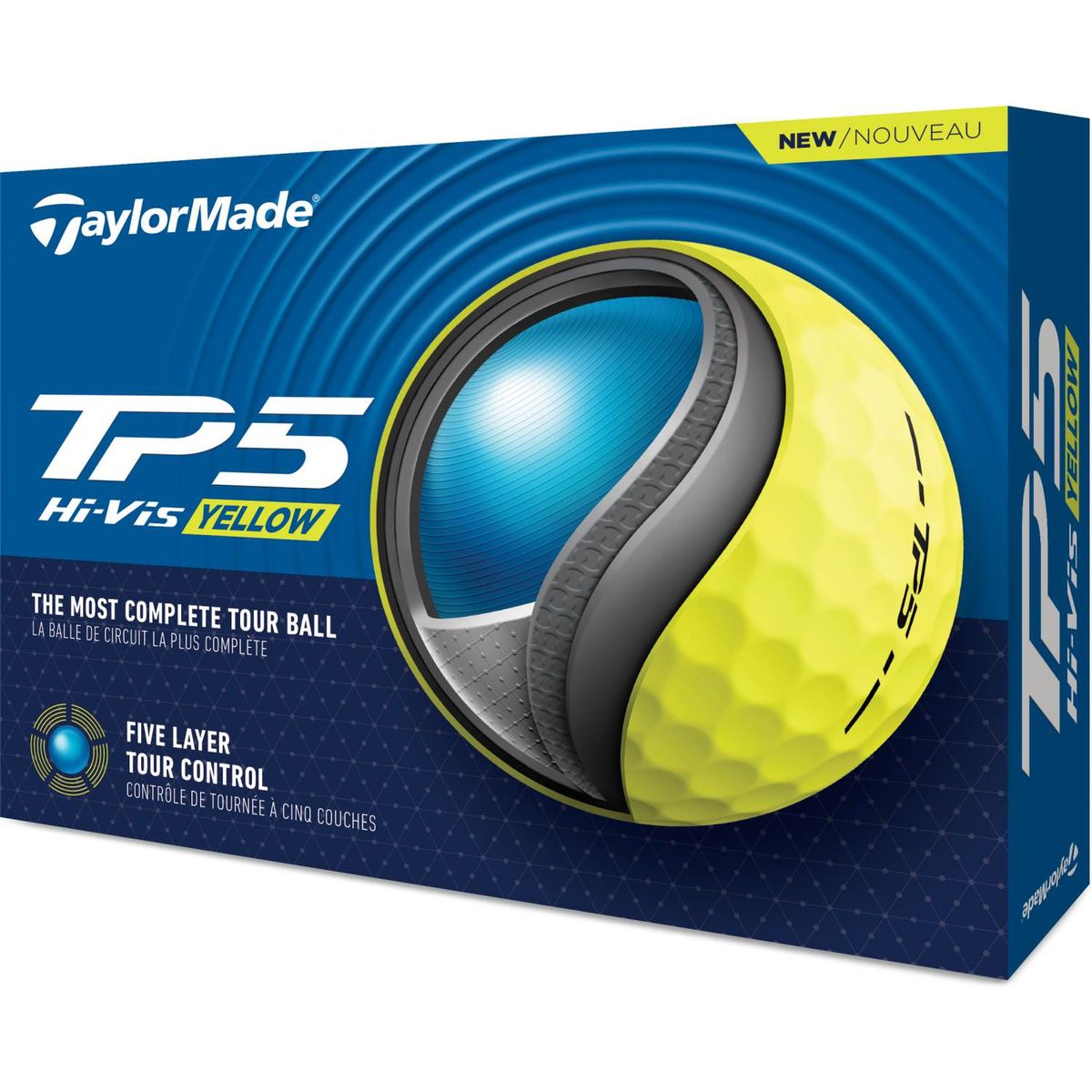 Taylormade TP5 (2024) Golfbolde - Gul