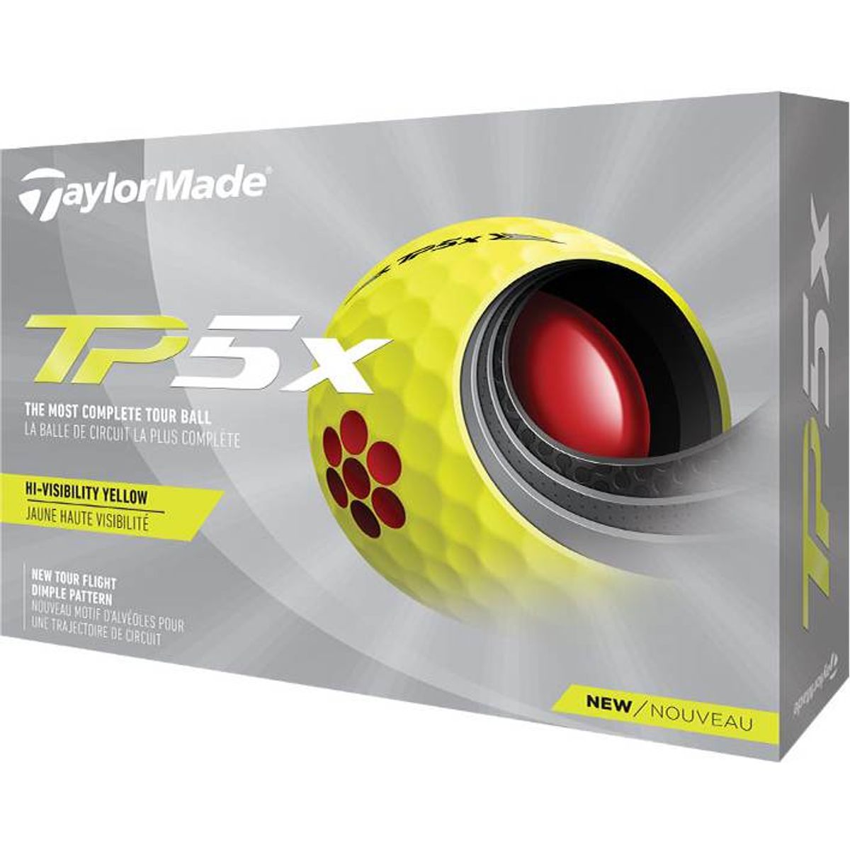 Taylormade TP5X (2021) Golfbolde - Gul