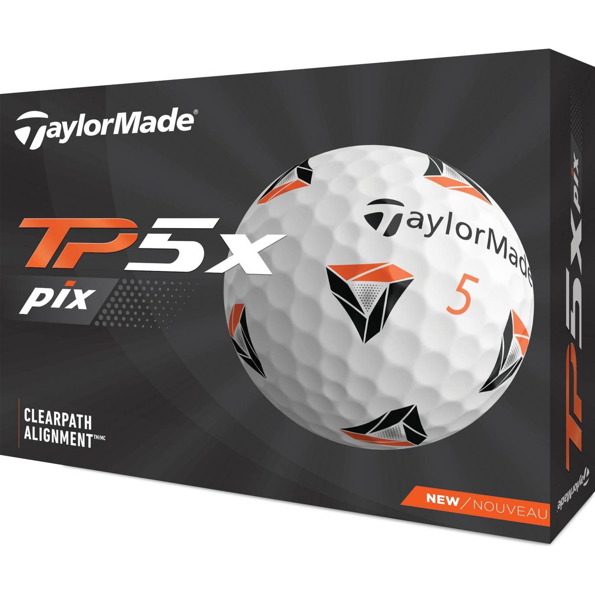 Taylormade TP5X PIX 2.0 (2021) Golfbolde - Hvid