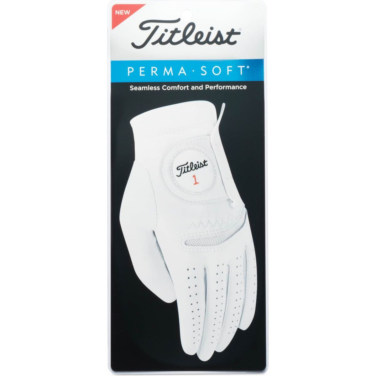 Titleist Perma Soft Læder Herre Golfhandske - Pearl - Højre - Str. S