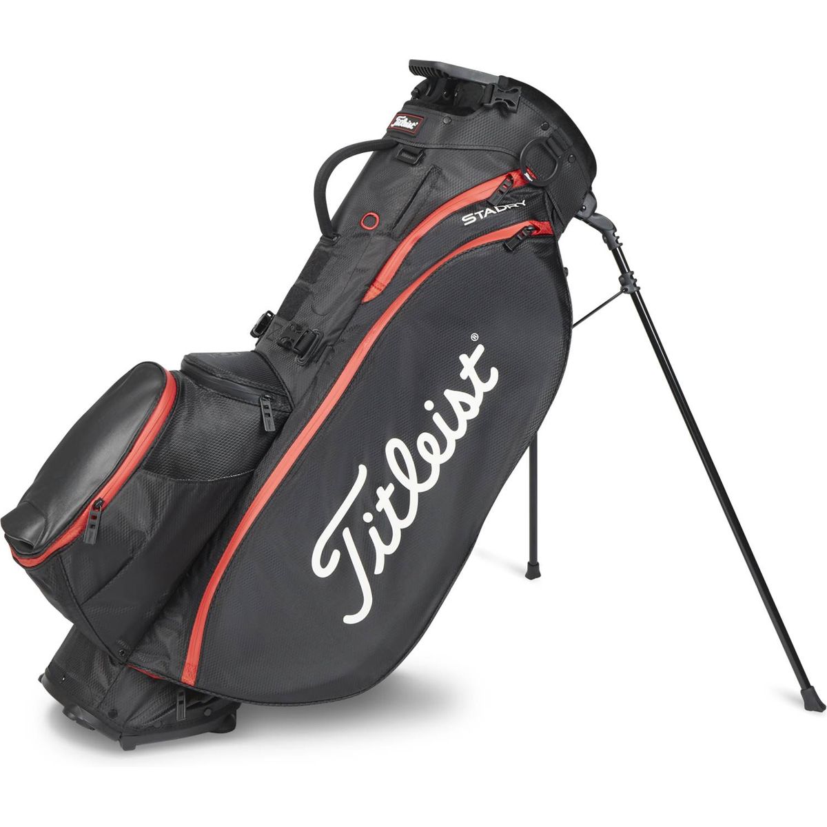 Titleist Players 5 StayDry Vandtæt Bærebag - Blk/Blk/Red