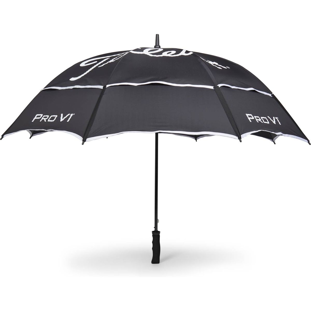 Titleist Tour Double Canopy Paraply - Blk/Wht