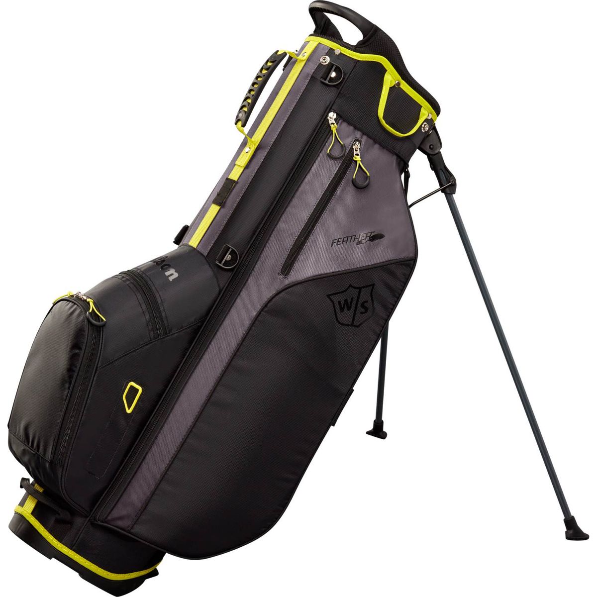 Wilson Staff Feather Bærebag - Black/Silver/Citron