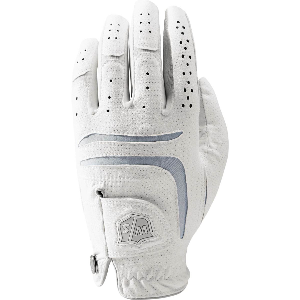 Wilson Staff Grip Plus Syntetisk Dame Golfhandske - Hvid - Venstre - Str. M