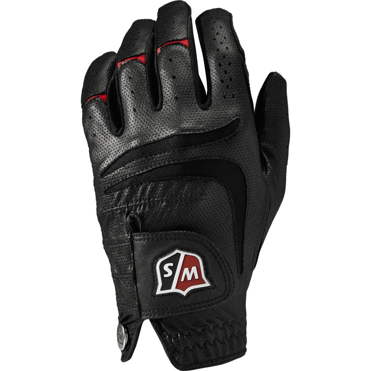 Wilson Staff Grip Plus Syntetisk Herre Golfhandske - Sort - Venstre - Str. L