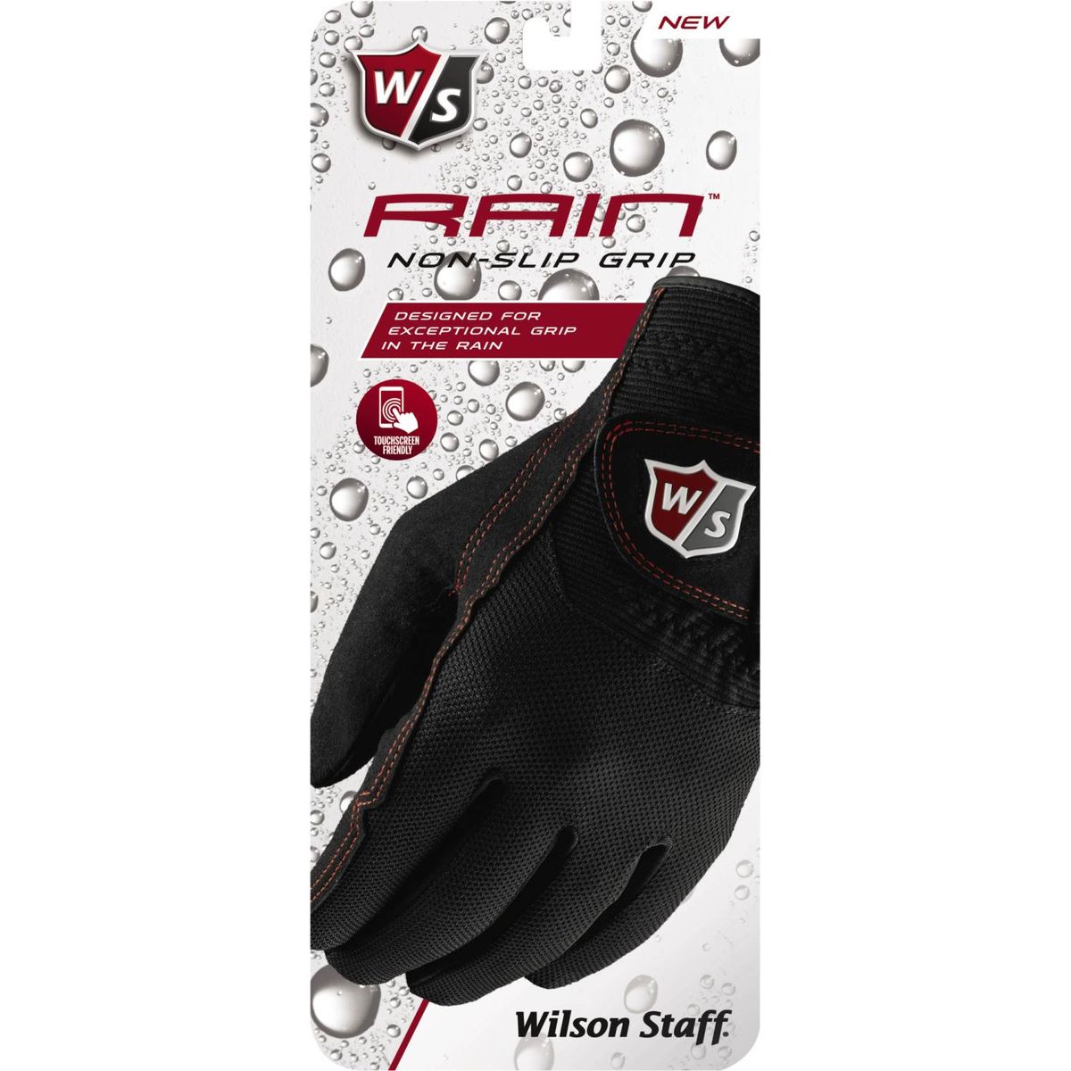 Wilson Staff Rain Regnvejr Dame Golfhandske - Sort - Par - Str. L