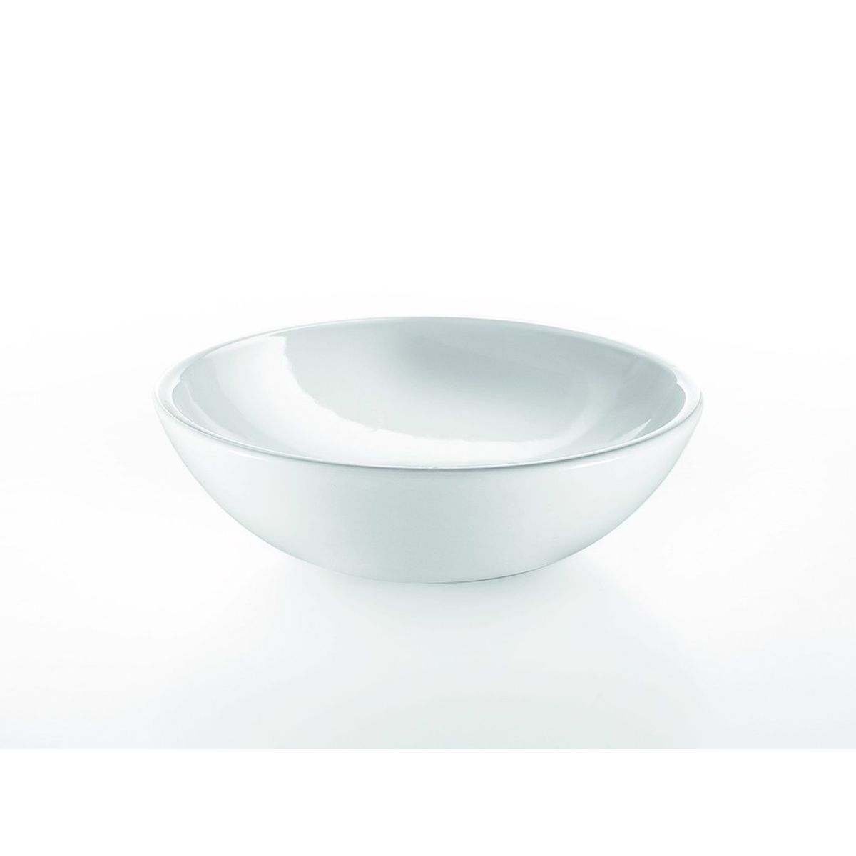 Keramik bowle vask u. overløb, Ø43x13 cm, hvid