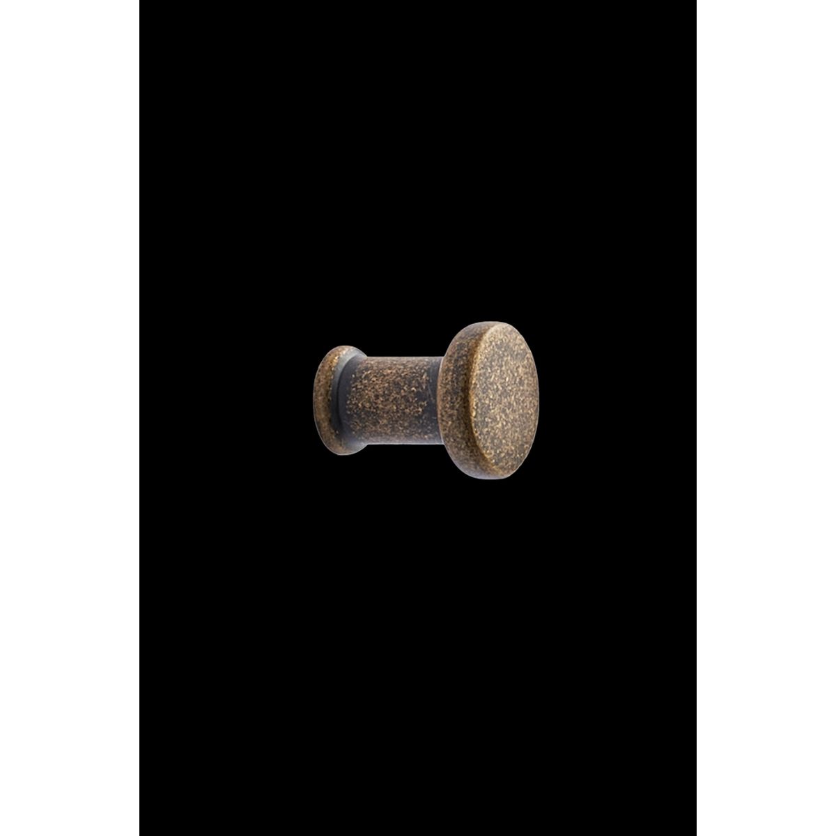 Furnipart - Gate Knob - greb i Zink Antik messing H22,8mm Ø18,2mm