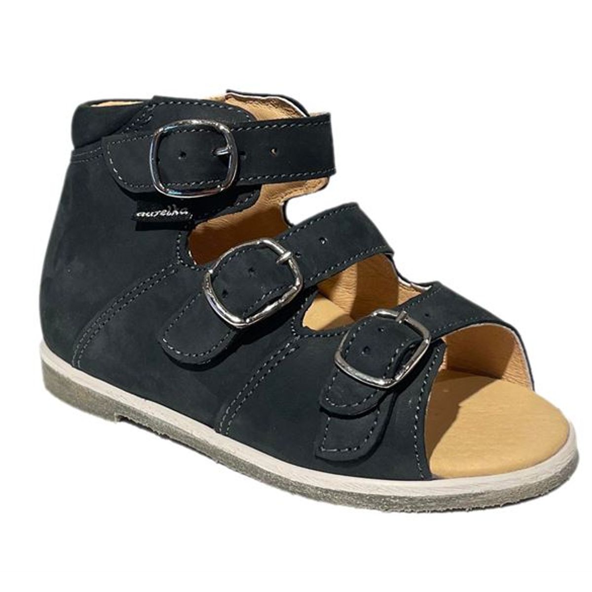 Aurelka sandal, navy - sandal med ekstra støtte