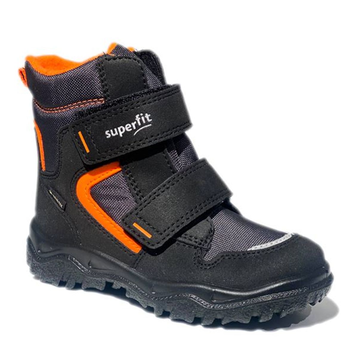 Superfit små drengestøvler m/Goretex, sort/orange