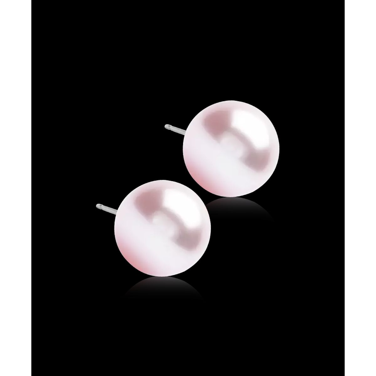 Blomdahl Nt Pearl Light Rose Øreringe i Titanium