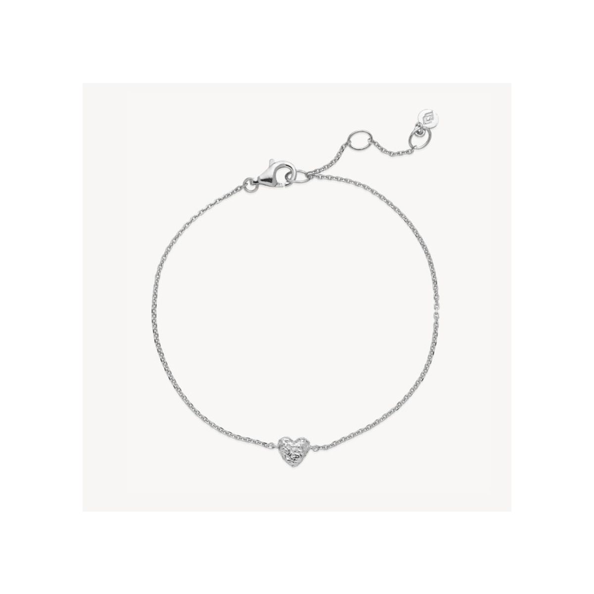 Izabel Camille Love Heart Sterling Sølv Armbånd