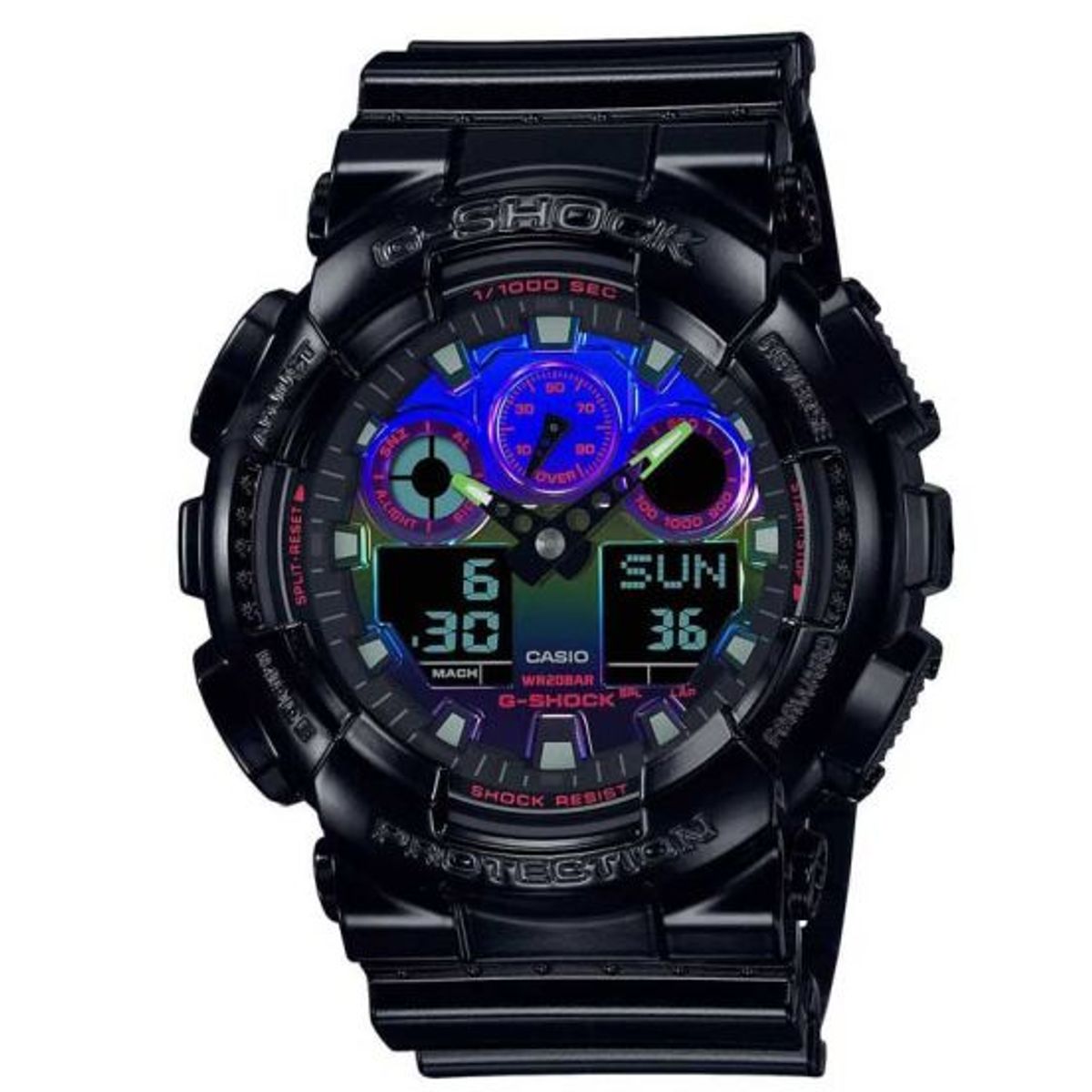 G-Shock Virtual Rainbow Series Ur til Herre Fra Casio GA-100RGB-1AER