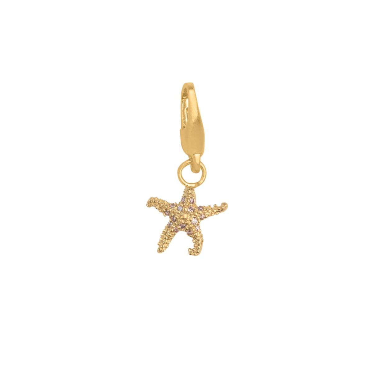 Starfish Forgyldt Metalblanding Charm fra byBiehl