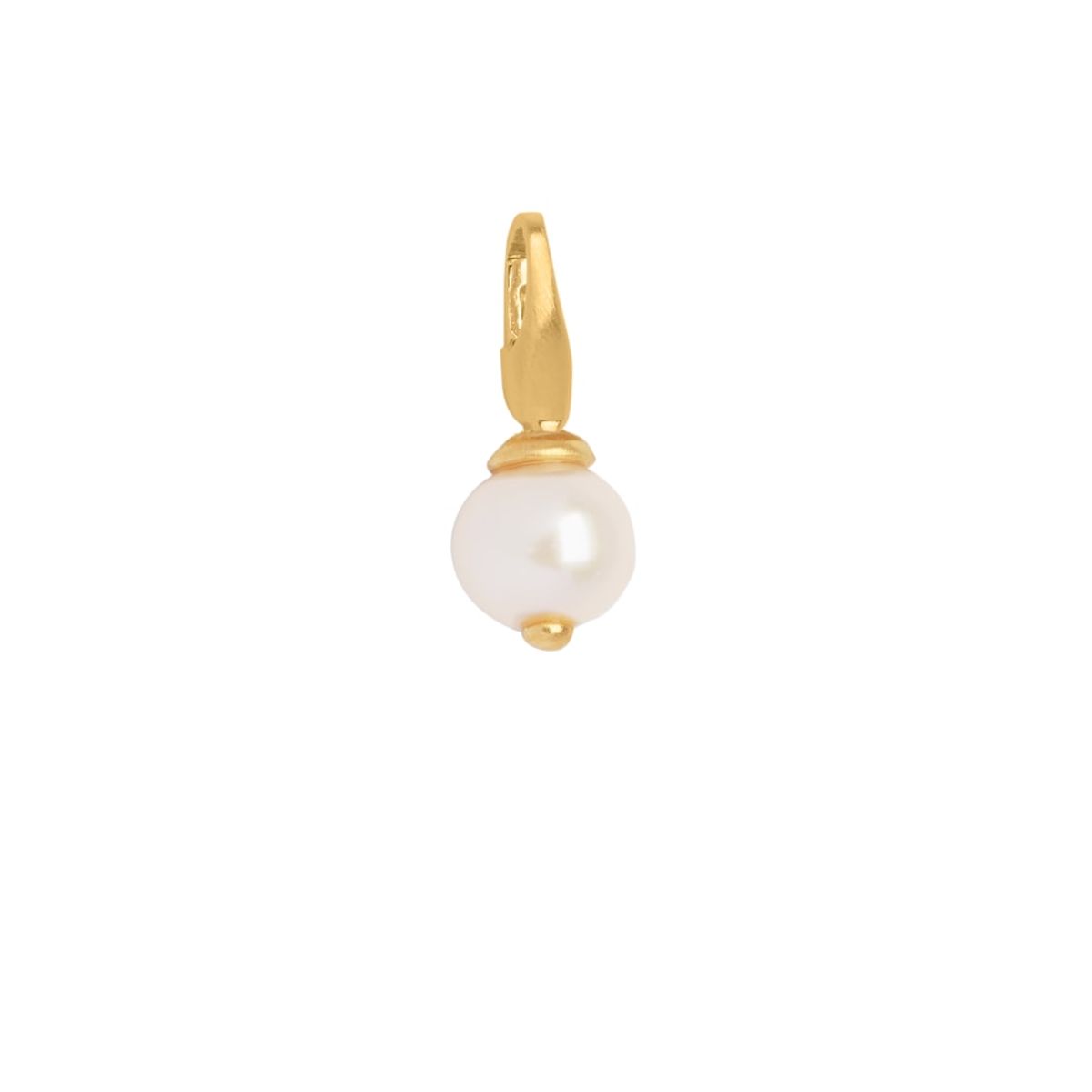 Pearl Forgyldt Metalblanding Charm fra byBiehl med Ferskvandsperle