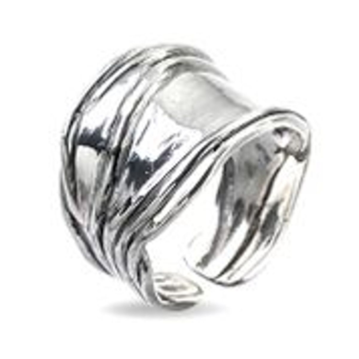 Nebula Silver Slim Sterling Sølv Ring fra Birdie